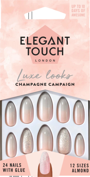 Elegant touch champagne campaign اظافر تركيب
